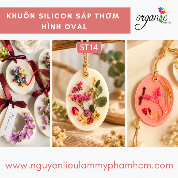 KHUÔN SÁP THƠM (HÌNH OVAL - ST14)