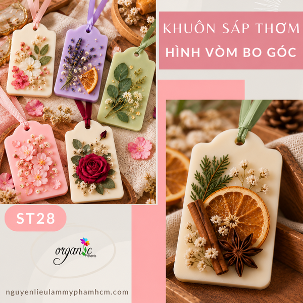 KHUÔN SÁP THƠM (HÌNH VÒM BO GÓC - ST28)