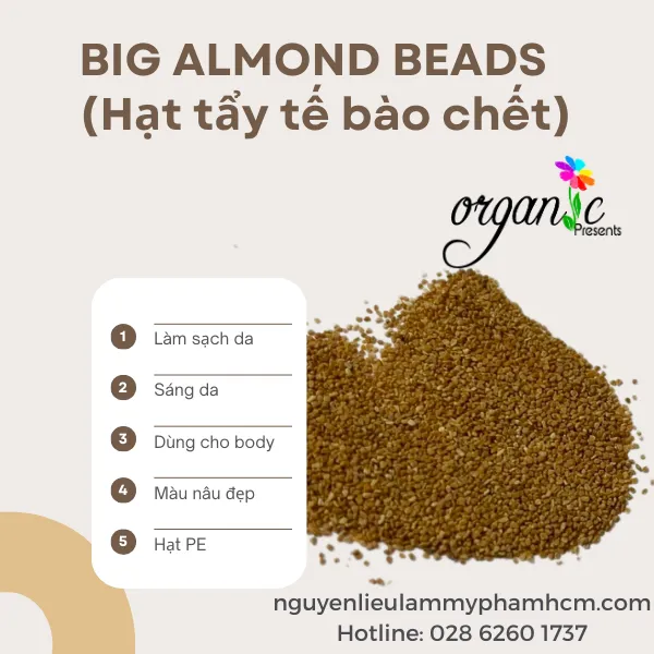 VỎ HẠNH NHÂN PE (HẠT LỚN - DÙNG CHO BODY)