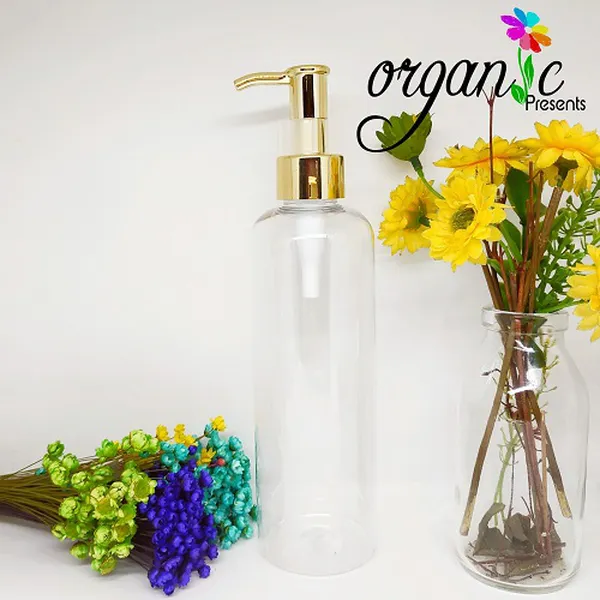 CHAI VÒI NHẤN VÀNG CÓ CHỐT 250ML (TRỤ TRONG)