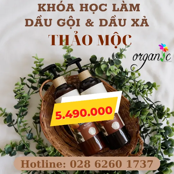 KHÓA HỌC DẦU GỘI & DẦU XẢ THẢO MỘC