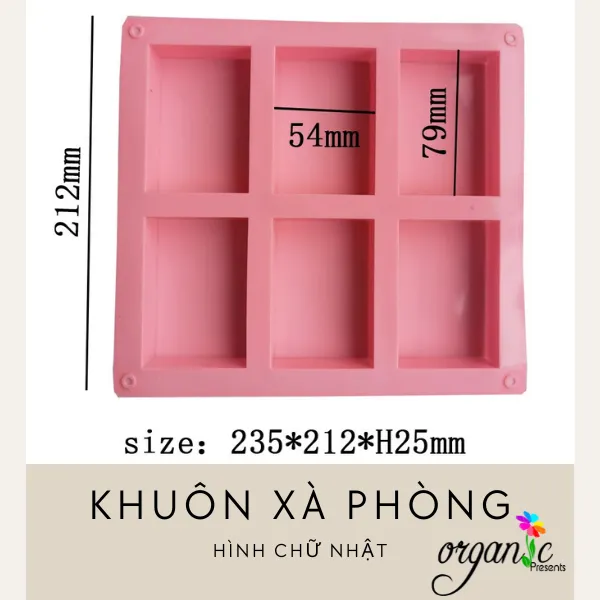 KHUÔN XÀ PHÒNG HÌNH CHỮ NHẬT