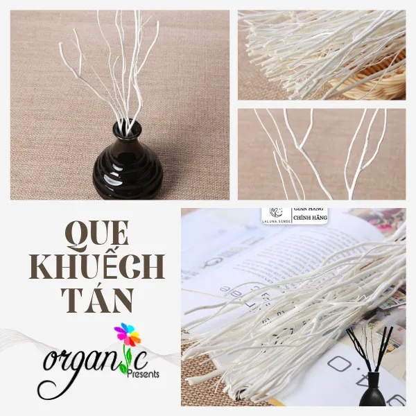 QUE KHUẾCH TÁN TINH DẦU (CÓ NHÁNH - MÀU TRẮNG)