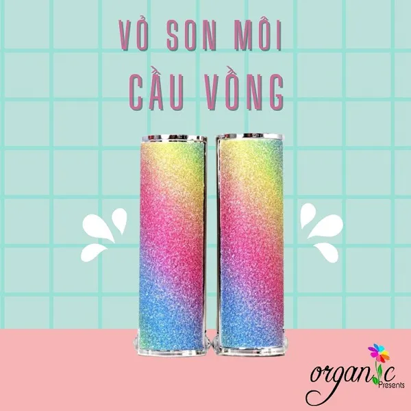 SALE!!! VỎ SON HANDMADE (CẦU VỒNG)