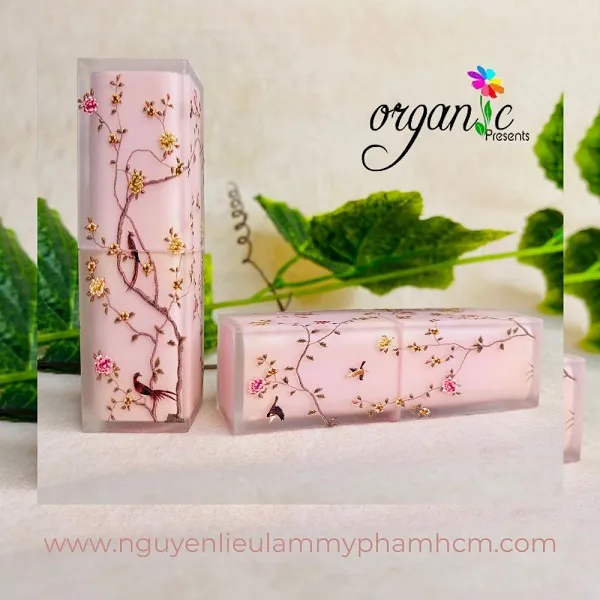 VỎ SON HANDMADE (IN 3D - MÀU HỒNG HOA NHỎ)