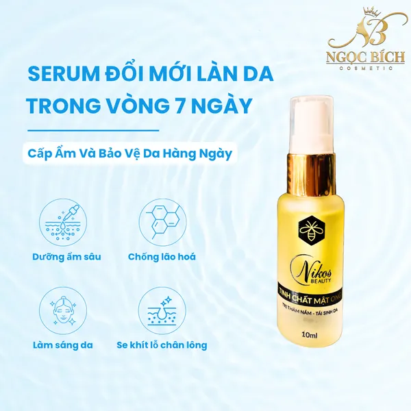Serum Tinh Chất Mật Ong Nikos Beauty Phiên Bản Mới 10ML ( Khuyến Mãi giảm 10%)