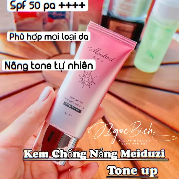 Kem Chống Nắng Meiduzi  SPF 50++++ ,Dưỡng Trắng Da Nâng Tone Tức Thời, ngăn ngừa nám da