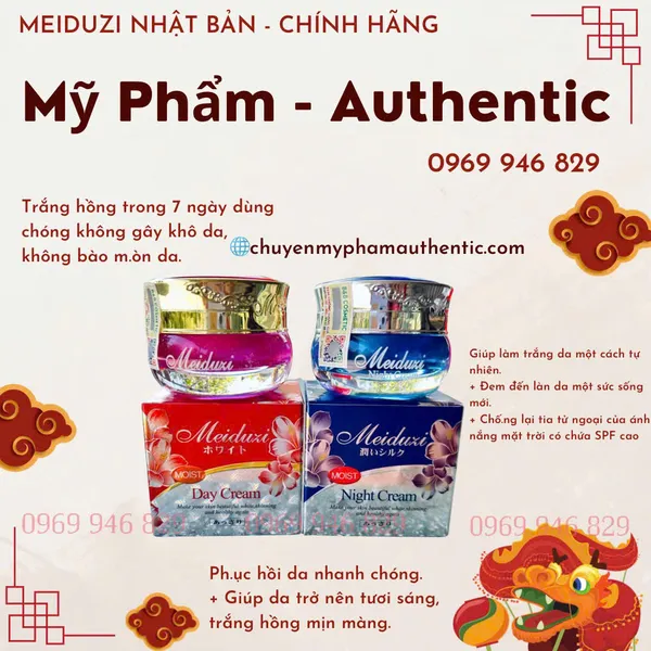 Kem Meiduzi Nhật Bản giúp trắng da và mờ nám – Dòng kem ngày
