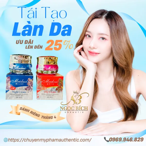 Kem Dưỡng Trắng Da Meiduzi, trị mụn ,mờ thâm nám hiệu quả