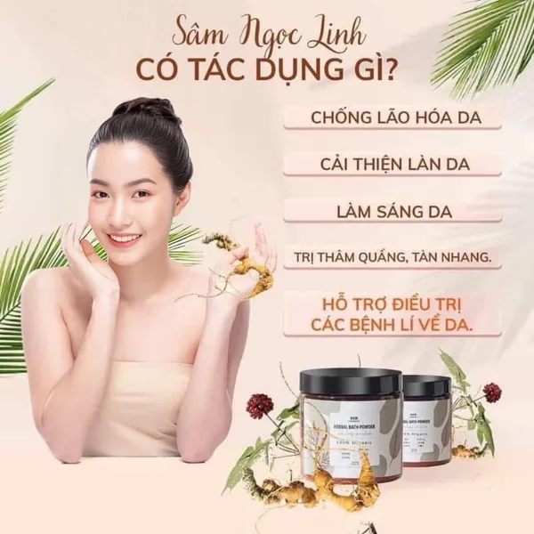 Bột Tắm Trắng Thảo Mộc HERBAL BATH POWDER Hủ 300gr