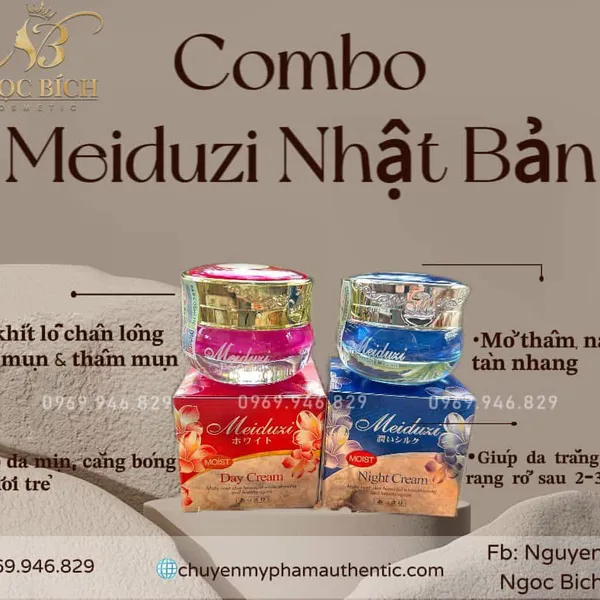 Kem Dưỡng Trắng Da Meiduzi, trị mụn ,mờ thâm nám hiệu quả