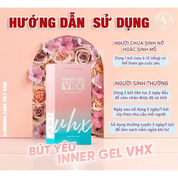 Bút Yêu Inner Gel VHX Vĩnh Hồng Xuân Slimming Care 🦋làm hồng,se khít 