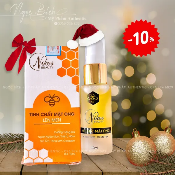 Serum Tinh Chất Mật Ong Nikos Beauty Phiên Bản Mới 10ML ( Khuyến Mãi giảm 10%)