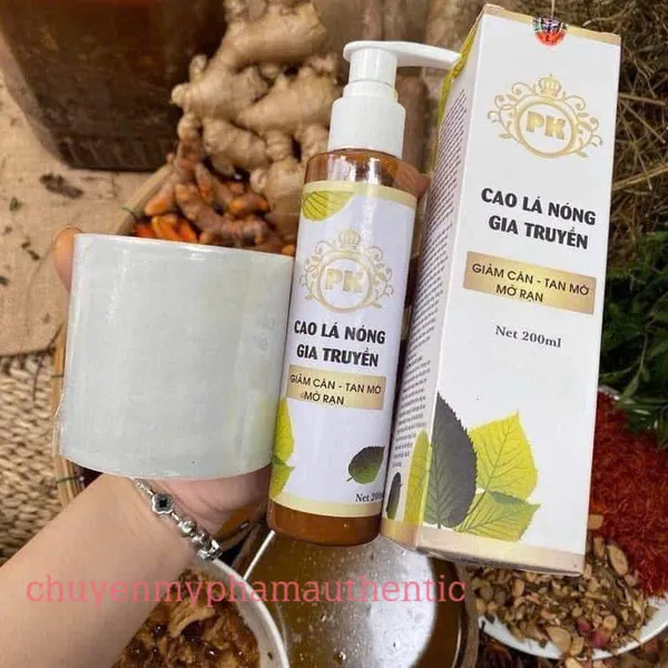 COMBO CAO LÁ NÓNG GIA TRUYỀN - GIẢM CÂN - TAN MỠ - RẠN 200ml