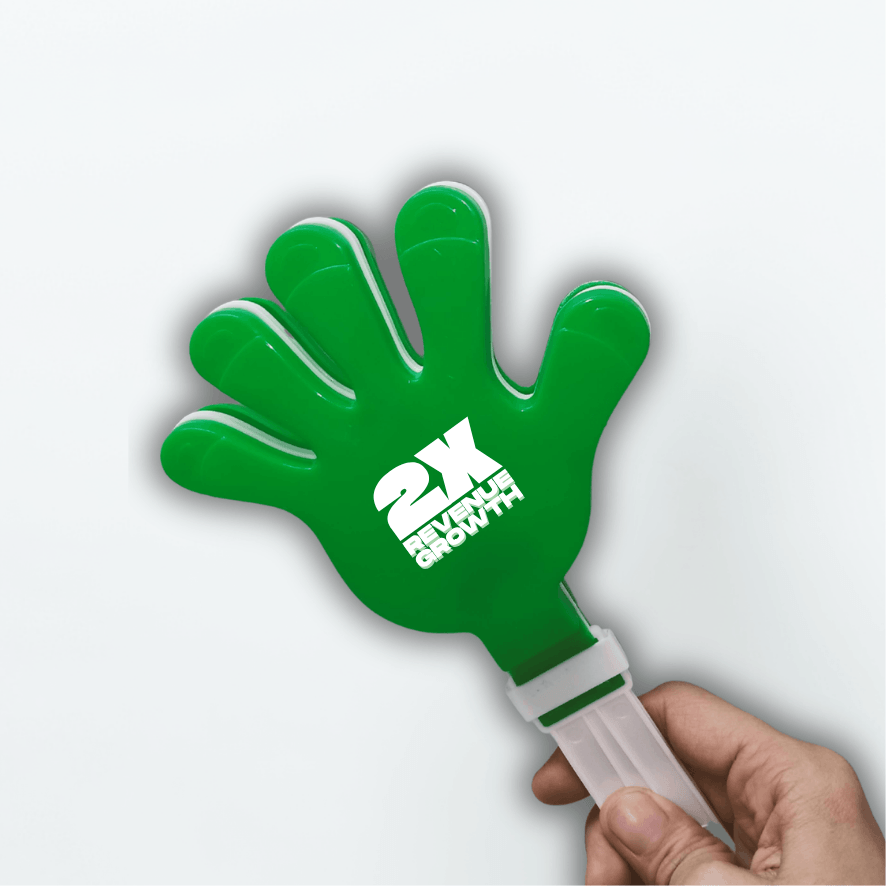 Bàn Tay Cổ Vũ Sự Kiện Xanh Lá In Logo Bàn Tay Cổ Vũ Sự Kiện Xanh Lá In Logo