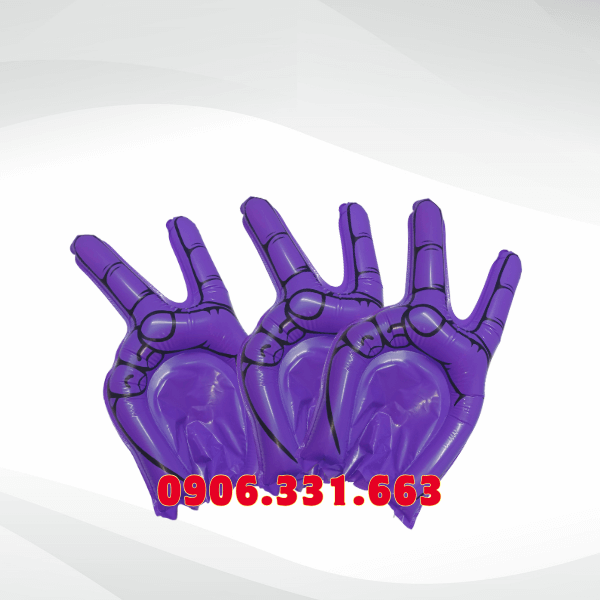 Bóng đập cổ vũ bàn tay hi màu tím  Bóng đập cổ vũ bàn tay hi màu tím