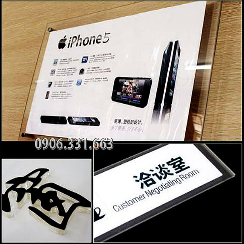 bảng hiệu mica đèn led