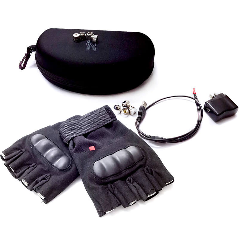 Bao tay đèn laser xanh lá 4 đầu Bao tay đèn laser xanh lá 4 đầu