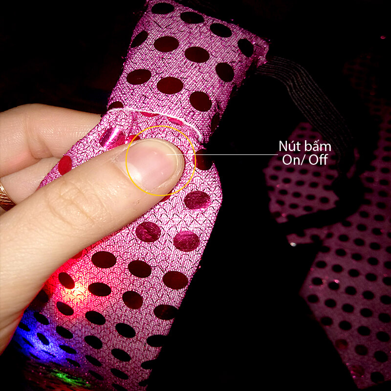 cà vạt đèn led màu hồng cà vạt đèn led màu hồng