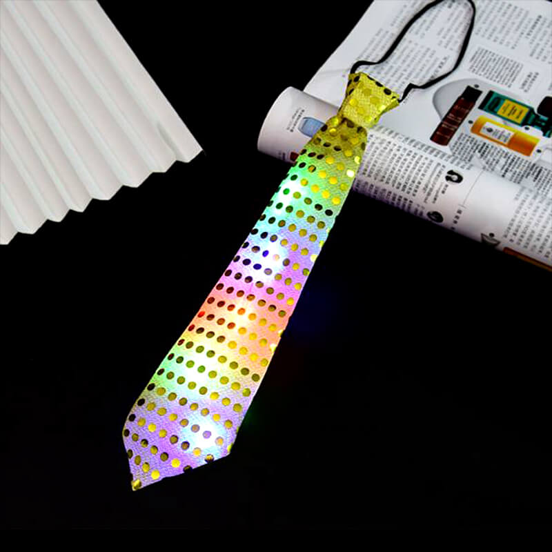 Cà vạt đèn led màu vàng Cà vạt đèn led màu vàng