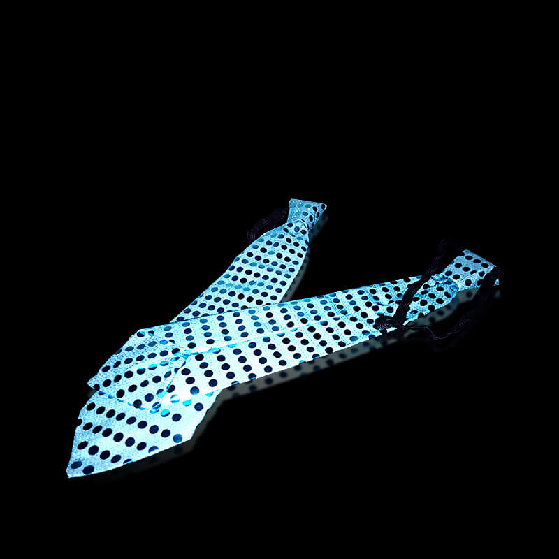 cà vạt đèn led màu xanh cà vạt đèn led màu xanh