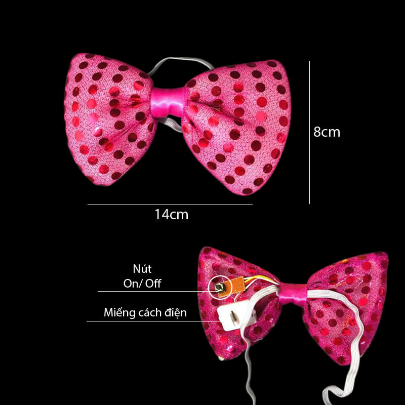 cà vạt nơ có đèn led cà vạt nơ có đèn led
