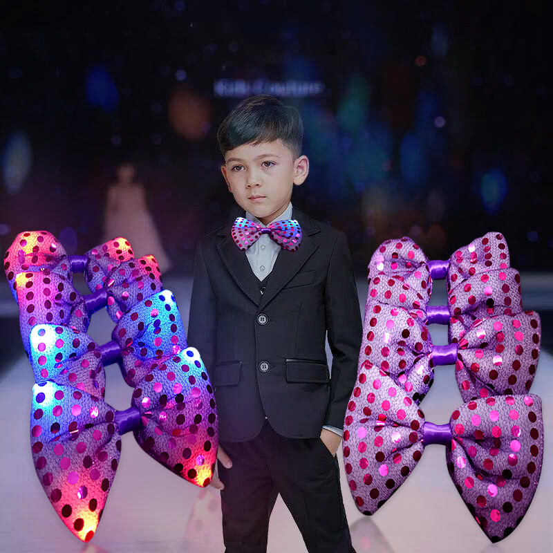 Cà vạt nơ có đèn led phát sáng Cà vạt nơ có đèn led phát sáng