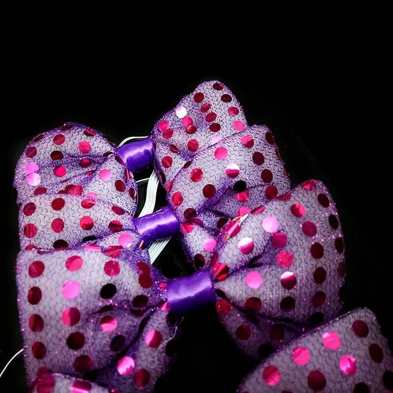 Cà vạt nơ có đèn led phát sáng Cà vạt nơ có đèn led phát sáng