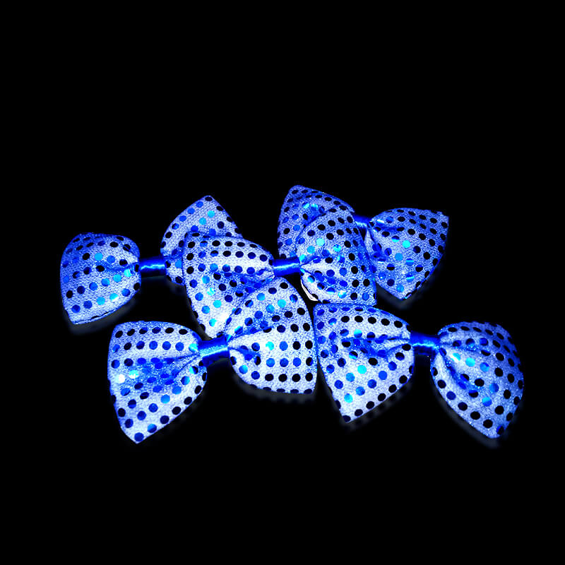 Cà vạt nơ có đèn led xanh dương Cà vạt nơ có đèn led xanh dương