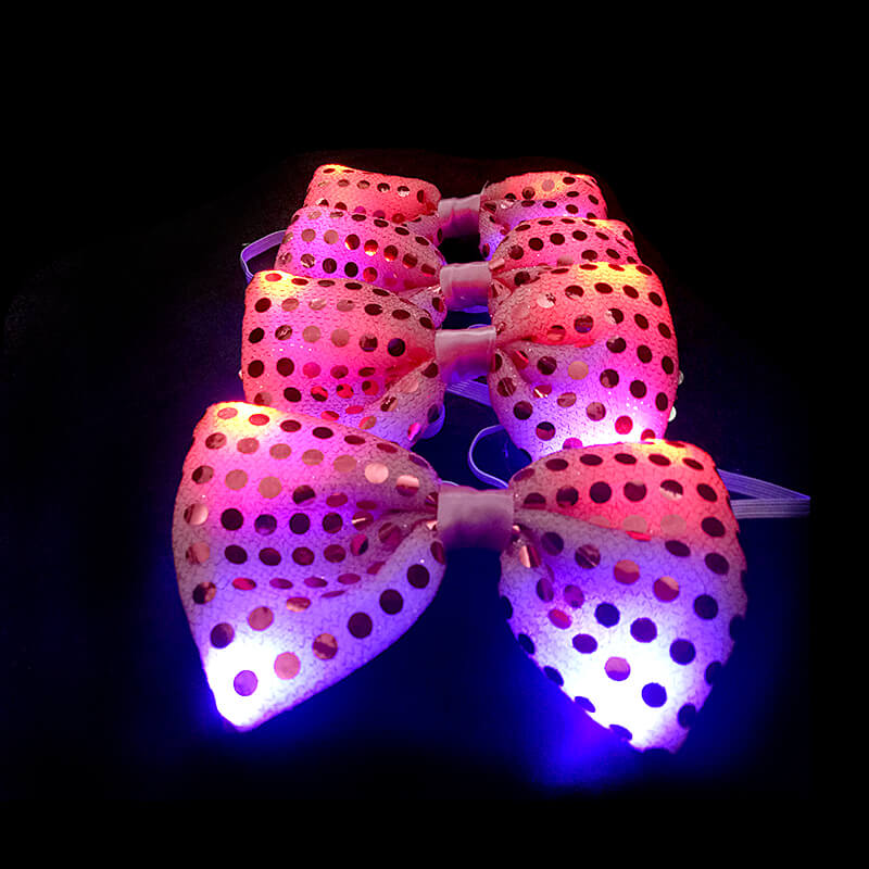 Cà vạt nơ có gắn đèn led Cà vạt nơ có gắn đèn led