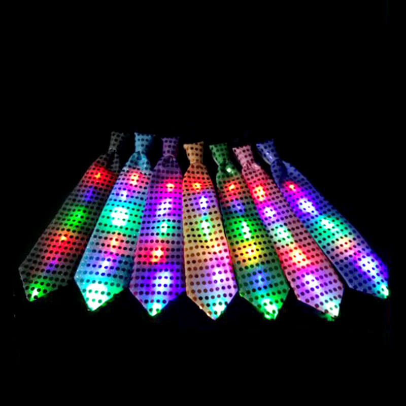 Cà vạt đèn led màu vàng Cà vạt đèn led màu vàng