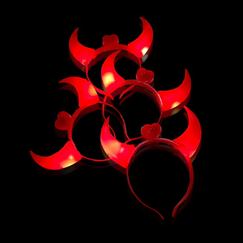 cài tóc sừng trâu đèn led phát sáng cài tóc sừng trâu đèn led phát sáng