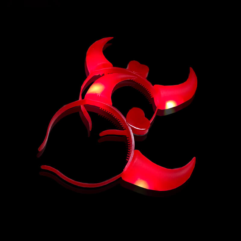 cài tóc sừng trâu đèn led phát sáng cài tóc sừng trâu đèn led phát sáng