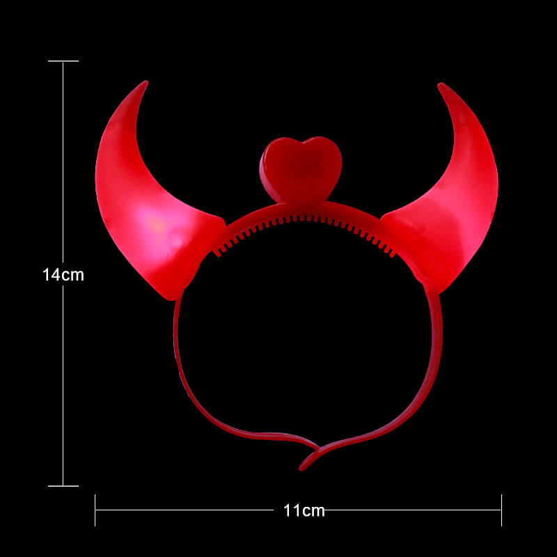 cài tóc sừng trâu đèn led phát sáng cài tóc sừng trâu đèn led phát sáng
