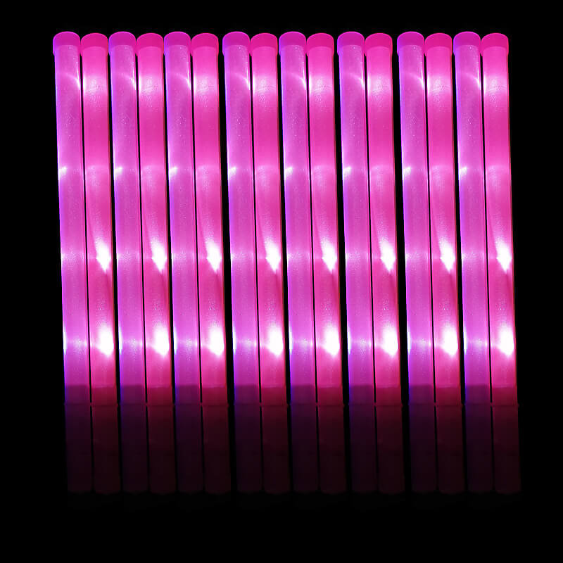 Cây cổ vũ phát sáng led hồng 46cm Cây cổ vũ phát sáng led hồng 46cm