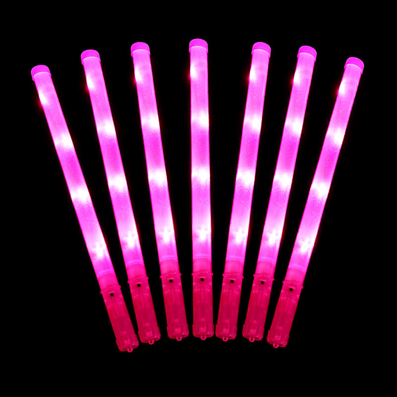 Cây cổ vũ phát sáng led hồng 46cm Cây cổ vũ phát sáng led hồng 46cm