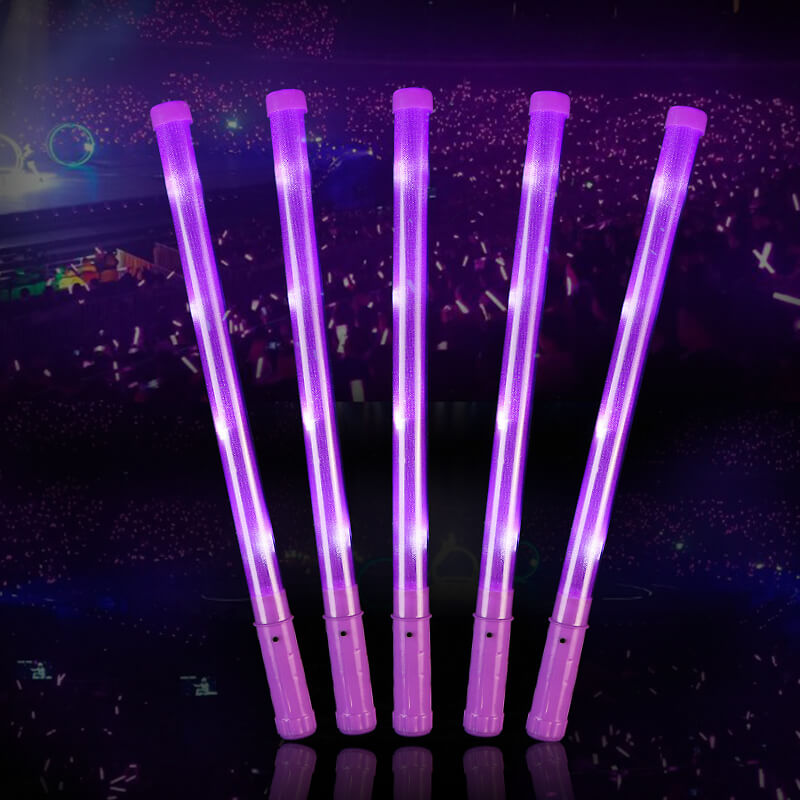 Cây cổ vũ phát sáng led tím 46cm Cây cổ vũ phát sáng led tím 46cm