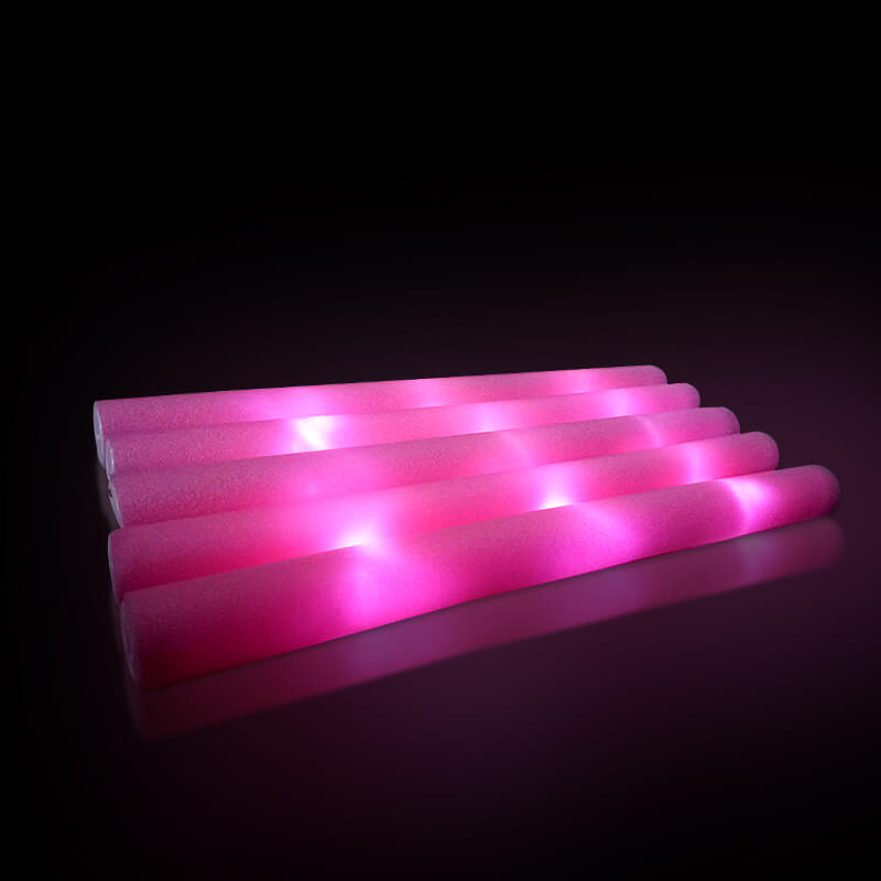 Cây cổ vũ xốp hồng phát sáng led Cây cổ vũ xốp hồng phát sáng led