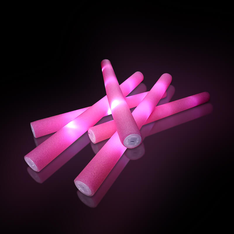 Cây cổ vũ xốp hồng phát sáng led Cây cổ vũ xốp hồng phát sáng led