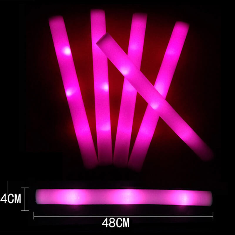 Cây cổ vũ xốp hồng phát sáng led Cây cổ vũ xốp hồng phát sáng led