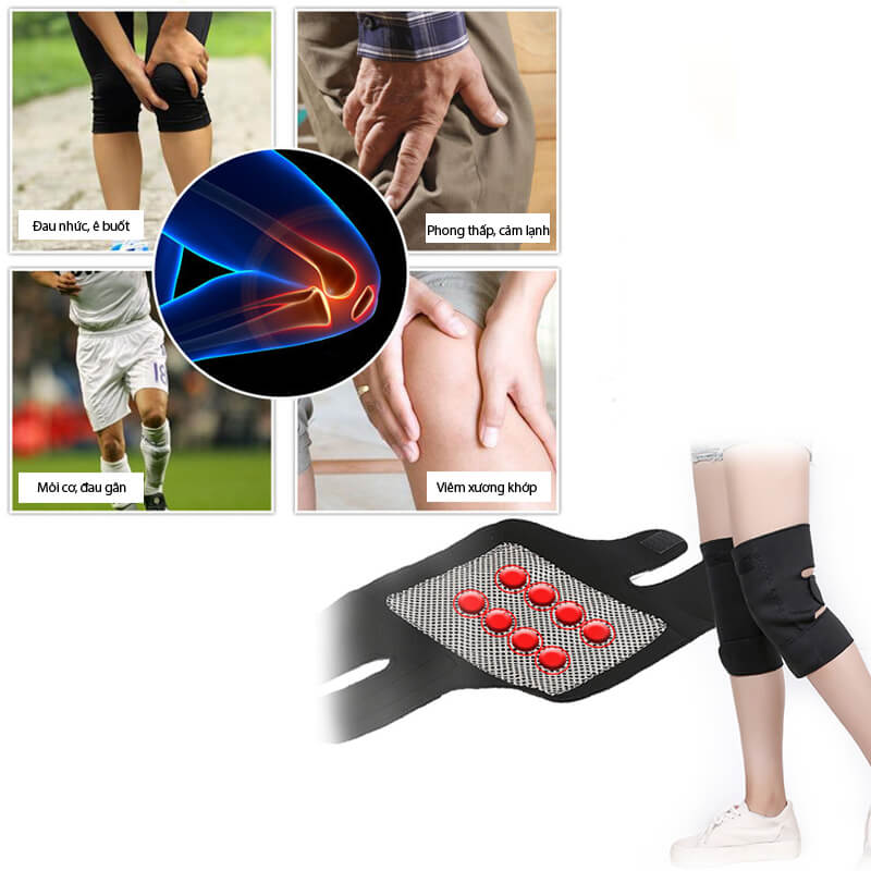 Đai quấn đầu gối tự tỏa nhiệt Đai quấn đầu gối tự tỏa nhiệt