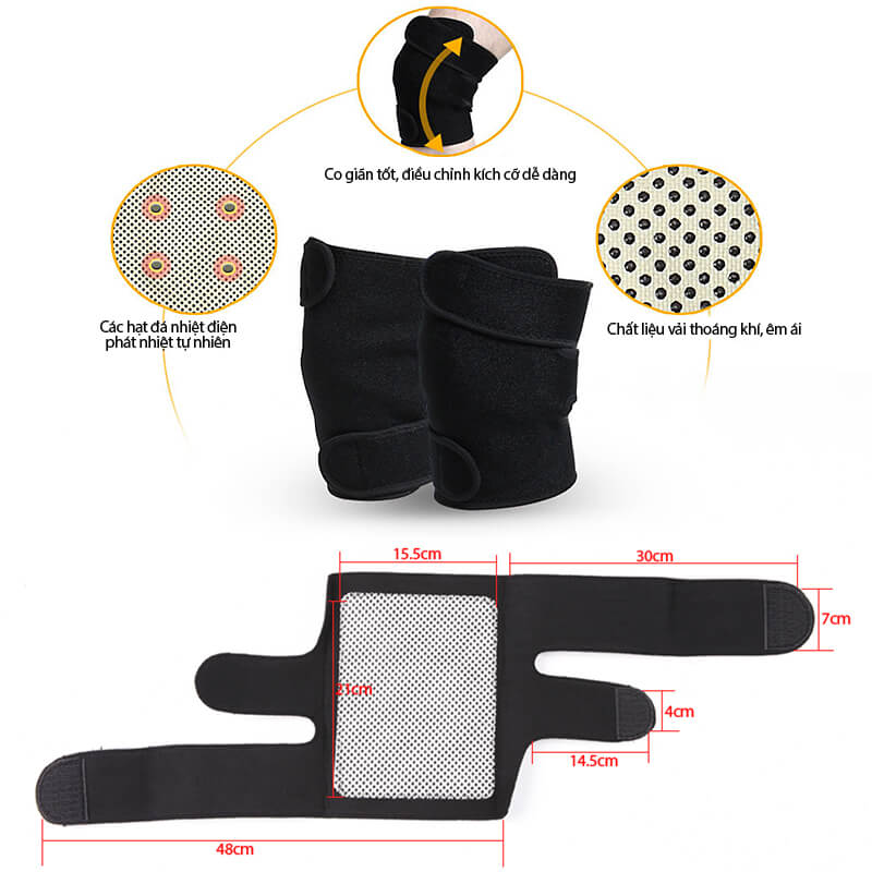 Đai quấn đầu gối tự tỏa nhiệt Đai quấn đầu gối tự tỏa nhiệt