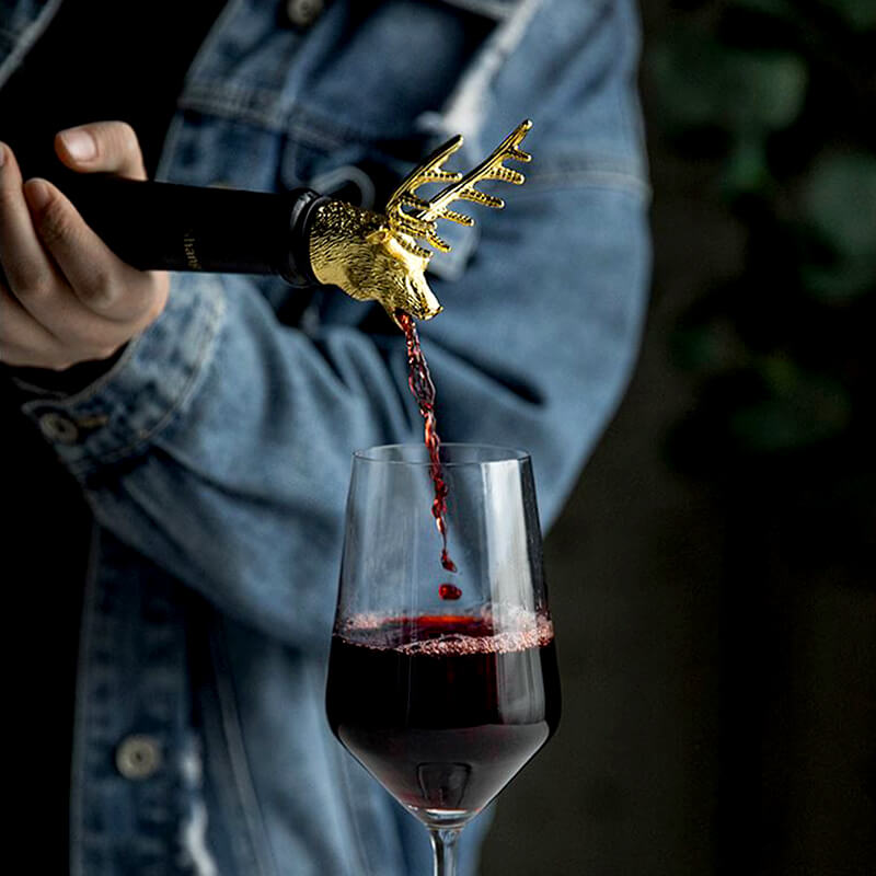 Đầu rót rượu vang hình đầu hươu Đầu rót rượu vang hình đầu hươu