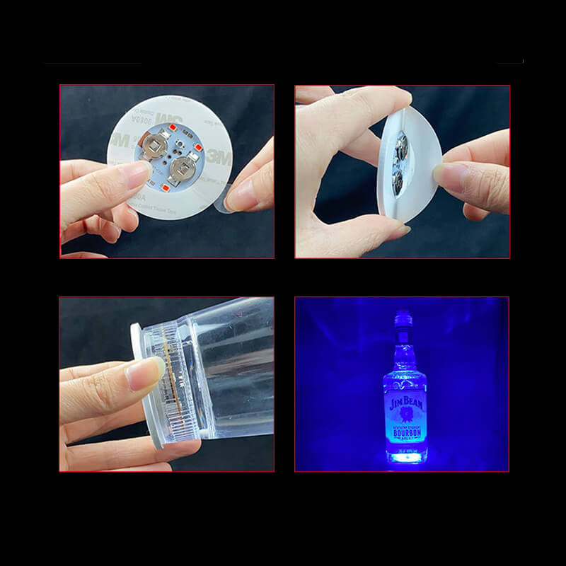 đê lót ly có đèn led 6cm đê lót ly có đèn led 6cm
