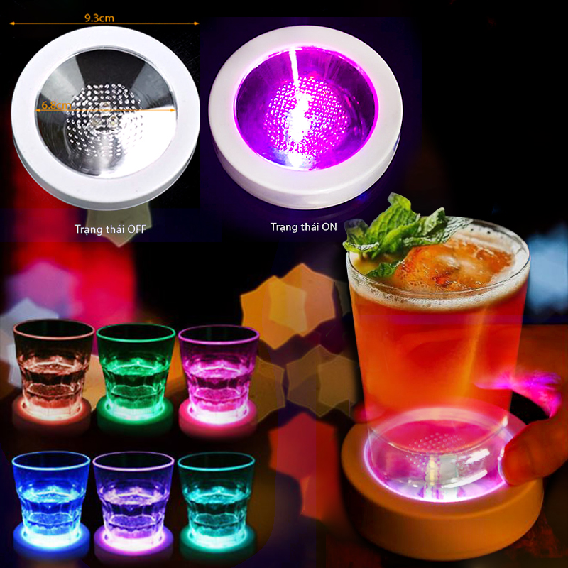 đế lót ly đèn led đế lót ly đèn led