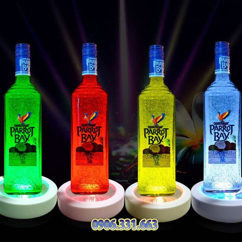 đế lót ly phát sáng chuyển màu led đế lót ly phát sáng chuyển màu led