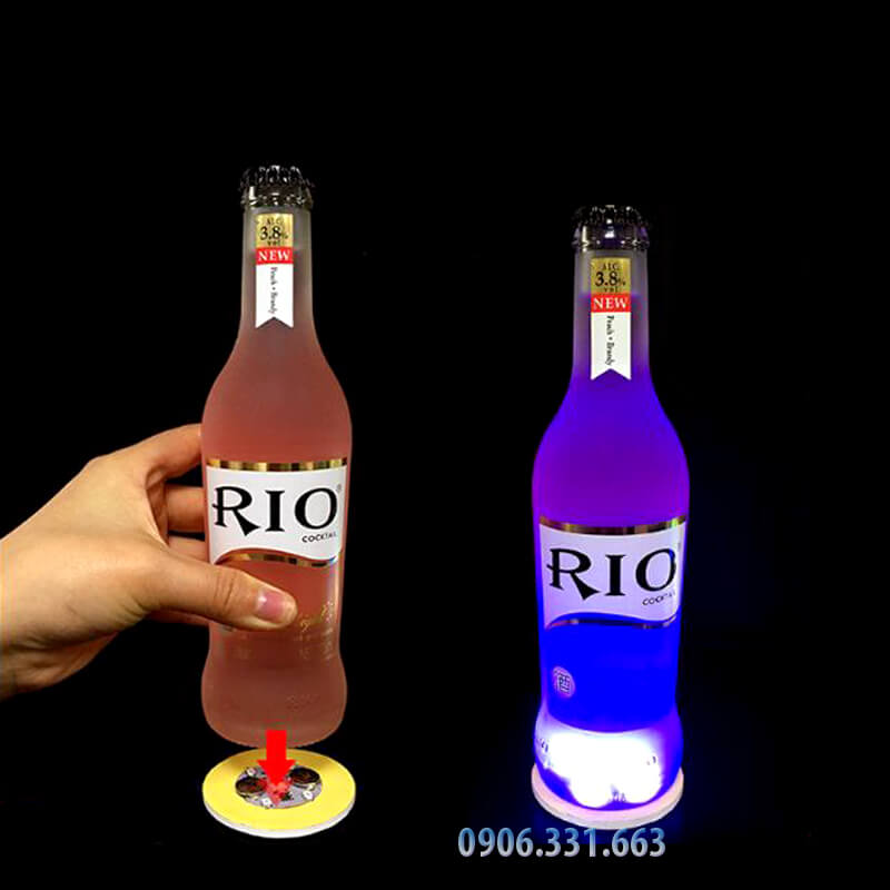 đế lót ly phát sáng đế lót ly phát sáng