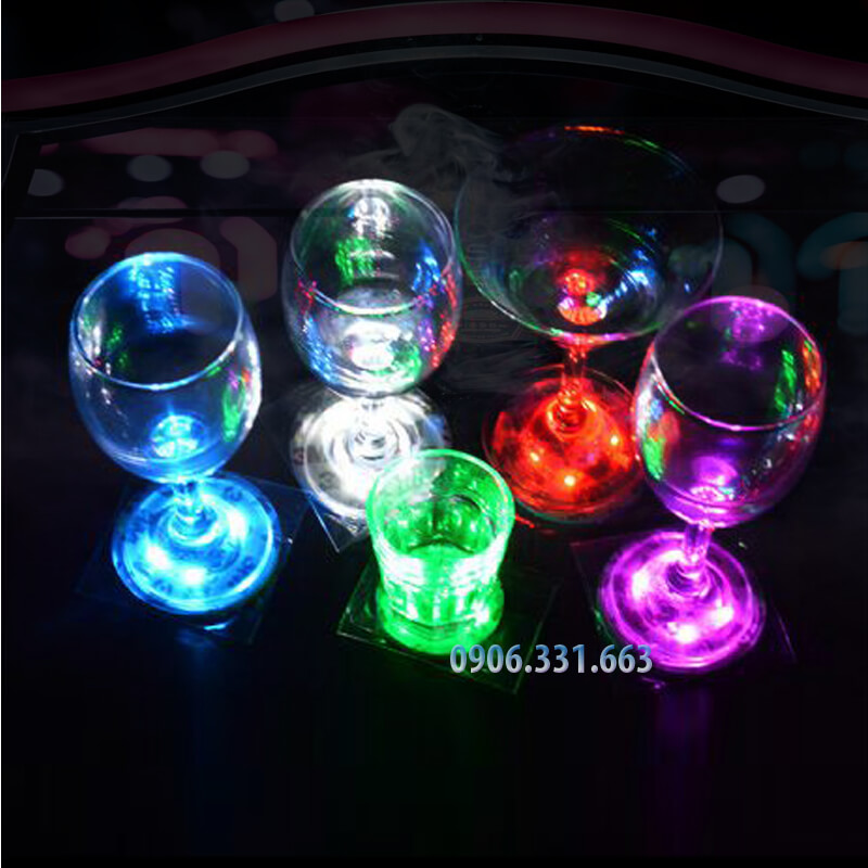 đế lót ly phát sáng đế lót ly phát sáng