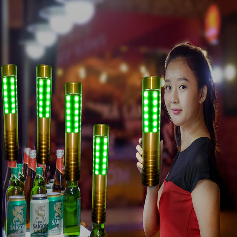 đèn trang trí chai rượu led xanh lá đèn trang trí chai rượu led xanh lá