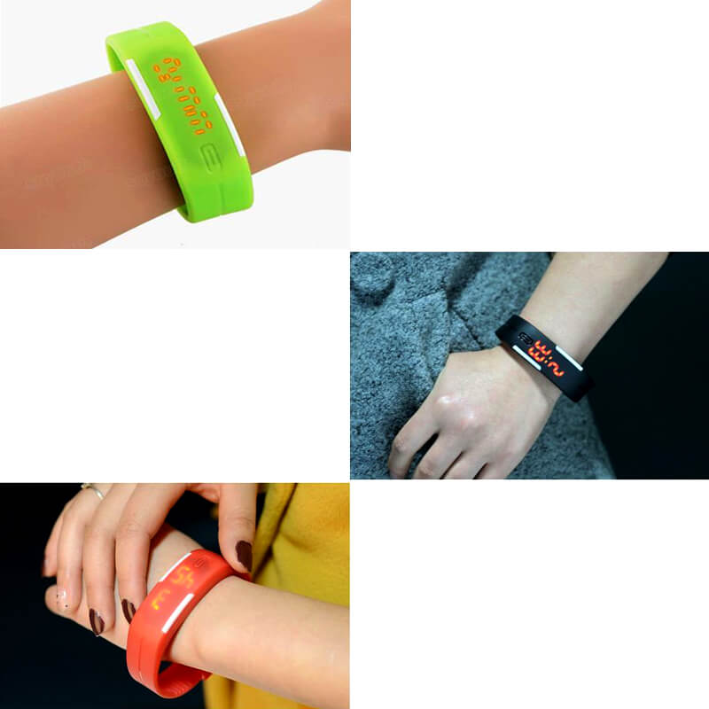 đồng hồ dây nhựa dẻo sport led đồng hồ dây nhựa dẻo sport led